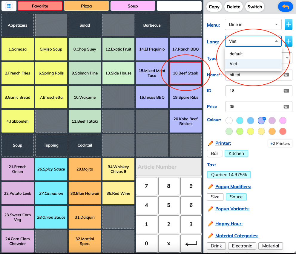 Multi Language configuration