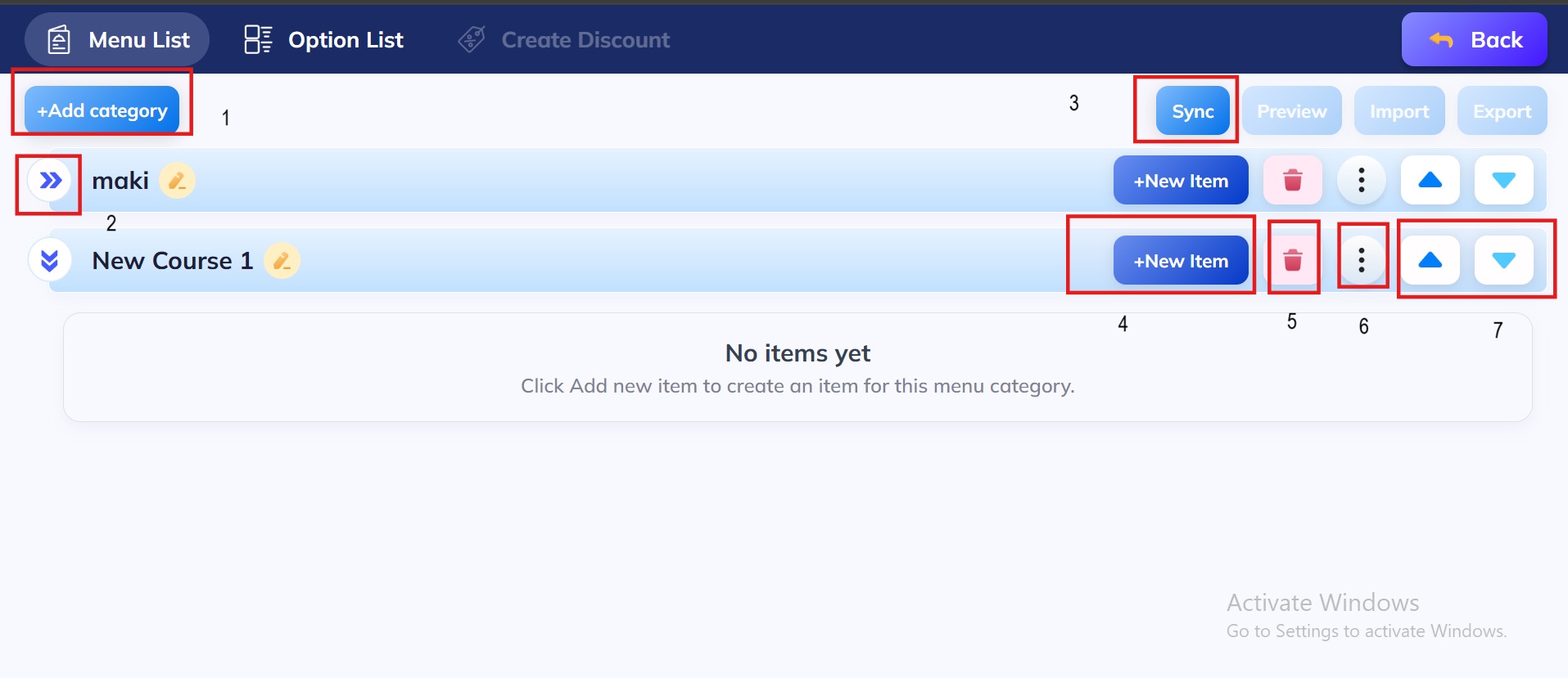Menu Button